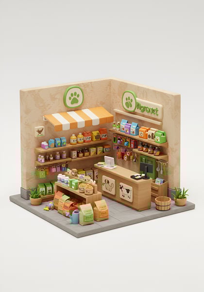 UMA MINIATURA DE UMA LOJA DE AGROPET 3