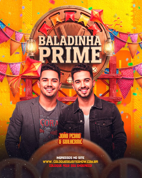 FLYERS DE EVENTOS BALADINHA PRIME SÃO JOÃO 01