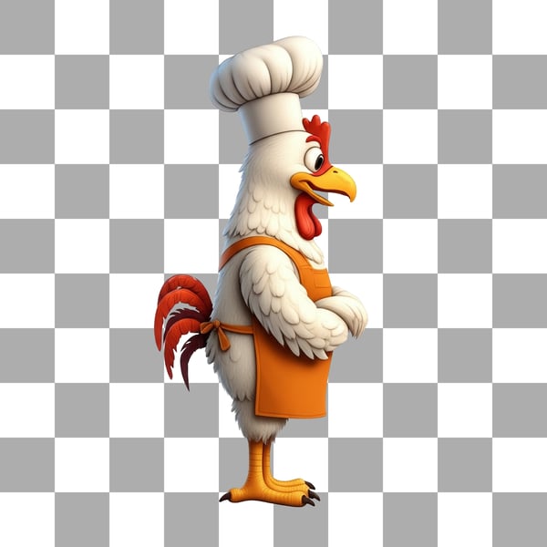 SOCIAL MEDIA MASCOTE FRANGO FRITO FASTFOOD