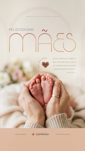 HOMENAGEM ESPECIAL DIA DAS MÃES ARTE PARA REDES SOCIAIS SOCIAL MEDIA PSD EDITÁVEL 1 STORY