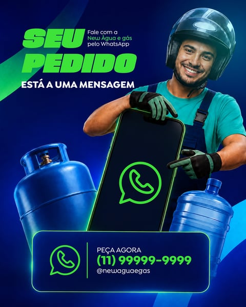 DISTRIBUIDORA DE GÁS E ÁGUA SOCIAL MEDIA PSD EDITÁVEL 1