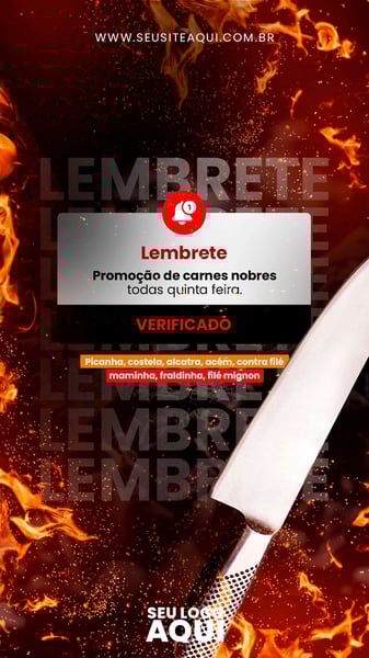 STORY - AÇOUGUE | CARNE | CHURRASCO | SOCIAL MEDIA | PSD EDITÁVEL