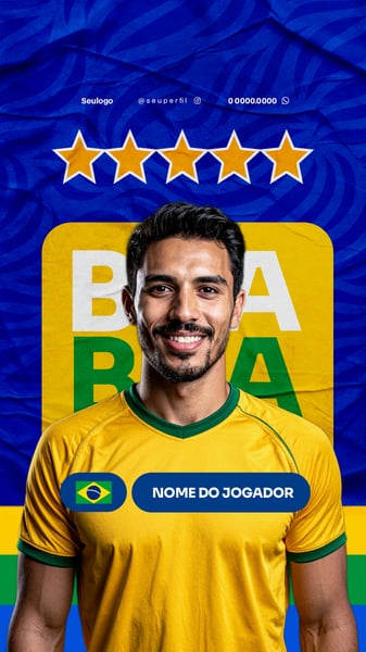 COPA DO MUNDO 2026 BRASIL RUMO AO HEXA SOCIALMEDIA PSD STORY 1