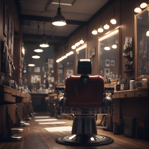 SALÃO DE BARBEARIA - BACKGROUND PARA COMPOSIÇÃO