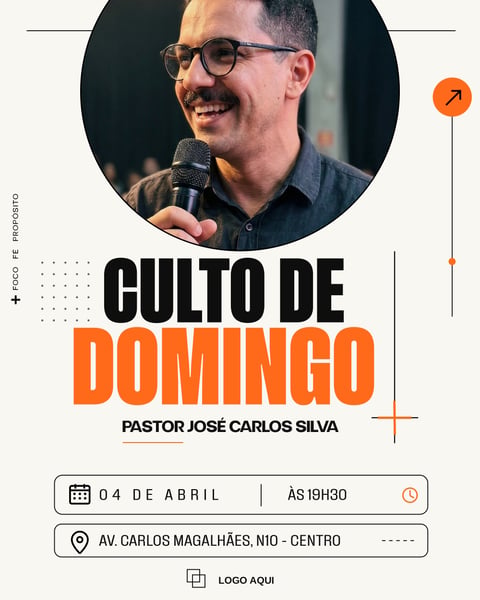 CULTO DE DOMINGO SOCIAL MEDIA PSD EDITÁVEL 5