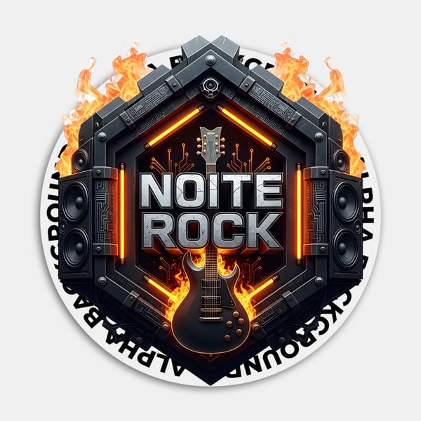 Selo 3D para evento Noite Rock 03