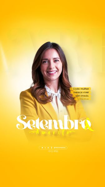 SETEMBRO AMARELO MÊS DE PREVENÇÃO AO SUICÍDIO SOCIAL MEDIA FLYER PSD EDITÁVEL
