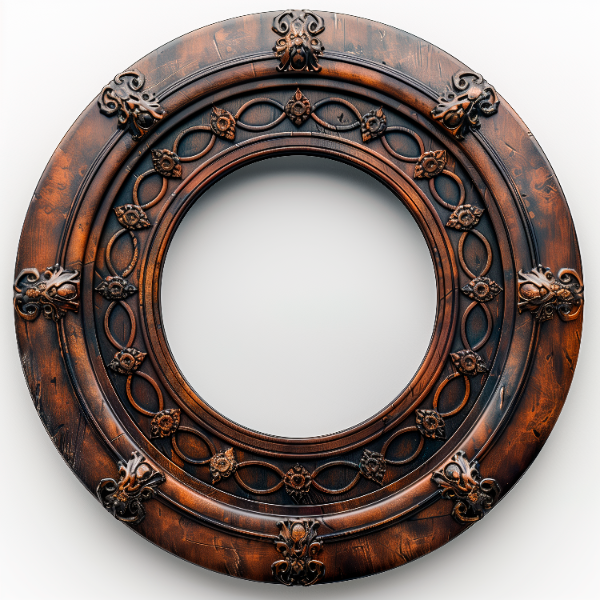 ELEMENTO DE FERRO ANTIGO 3D | FUTURISTA | IMAGEM