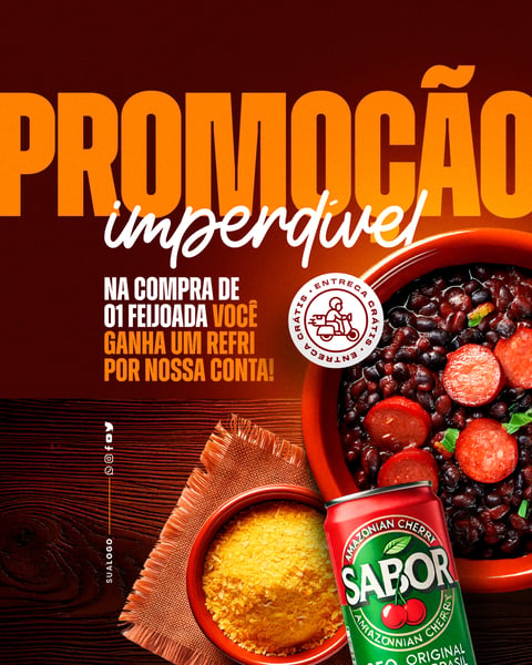 YGG SOCIAL MEDIA - FEIJOADA - PROMOÇÃO IMPERDÍVEL