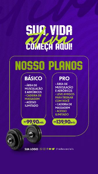 STORY - ACADEMIA - NOSSOS PLANOS