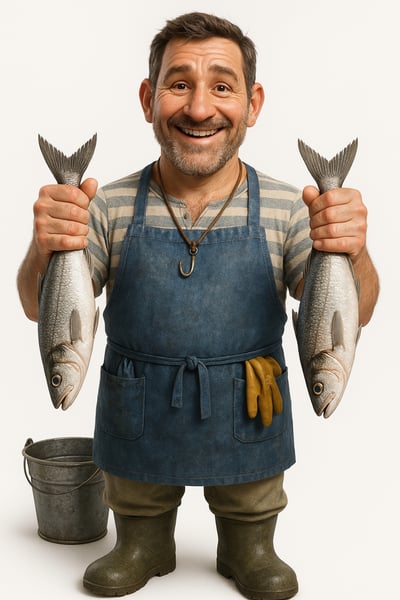 TPT RETRATO DE PESCADOR FELIZ COM AVENTAL AZUL COM FUNDO BRANCO (2)