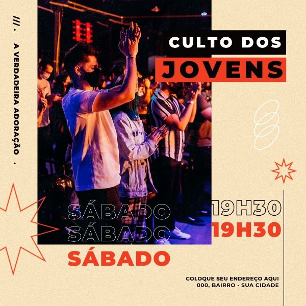 CULTO DE JOVENS - CANVA