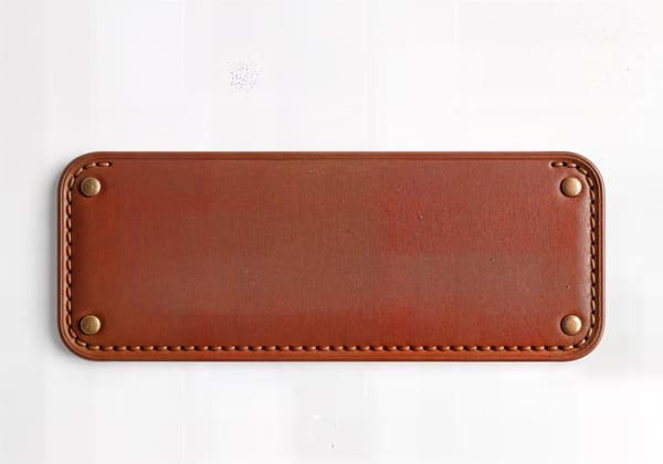COURO RETANGULAR MARROM 01
