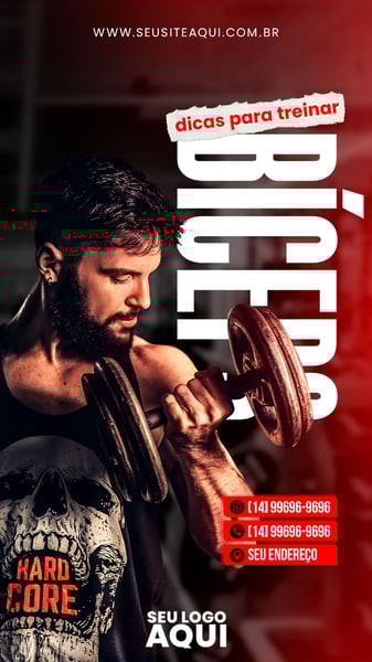 POST STORY - ACADEMIA - DICAS PARA TREINAR BÍCEPS