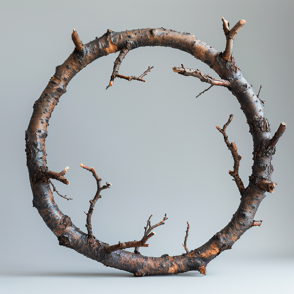 CIRCULO DE GALHO DE ARVORE