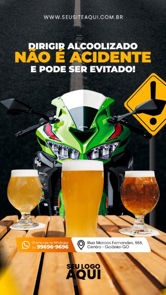 STORY - AUTO ESCOLA - CNH - MOTORISTA | SOCIAL MEDIA - PSD EDITÁVEL