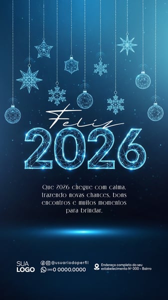 POST STORY FELIZ ANO NOVO 2026 SOCIAL MEDIA PSD EDITÁVEL 09