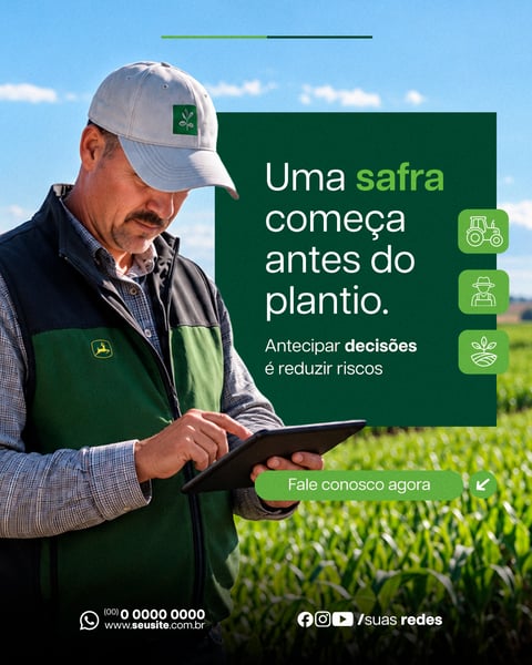 SOCIAL MEDIA AGRONEGÓCIO UMA SAFRA PSD EDITÁVEL