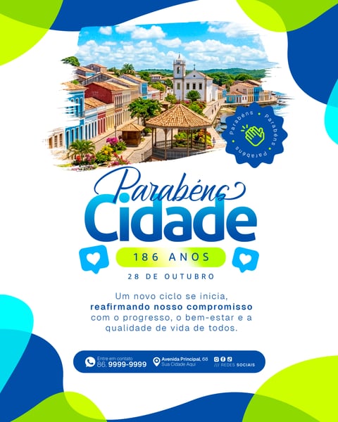 Social Media Aniversário de Cidade Emancipação Política