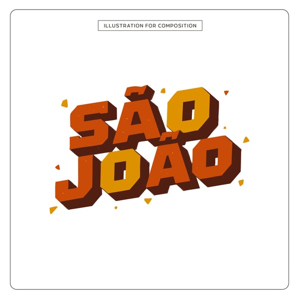LETTERING SÃO JOÃO PARA COMPOSIÇÃO 2