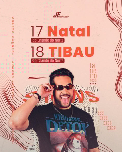 MUR FLYER AGENDA SEMANAL HENRY FREITAS FEED PSD EDITAVEL