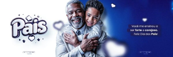 DIA DOS PAIS 11 DE AGOSTO CAMPANHA SOCIAL MEDIA FLYER PSD EDITÁVEL
