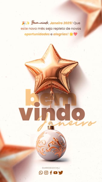 VRI SOCIAL MEDIA FELIZ ANO NOVO STORY BEM-VINDO, JANEIRIO! QUE ESTE NOVO MÊS SEJA REPLETO DE NOVAS OPORTUNIDADESE ALEGRIAS