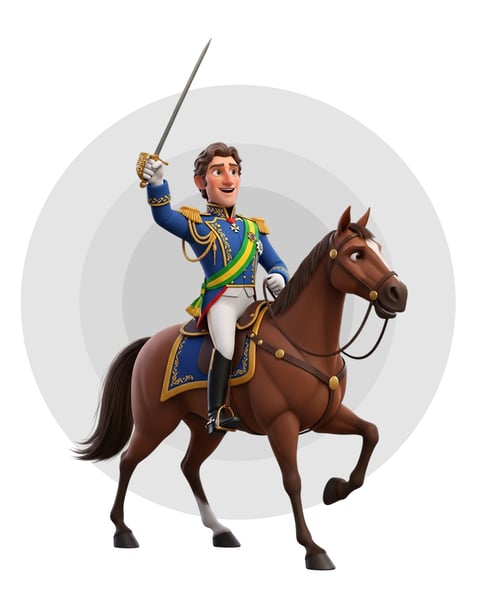 Mascote 7 de setembro independência do Brasil