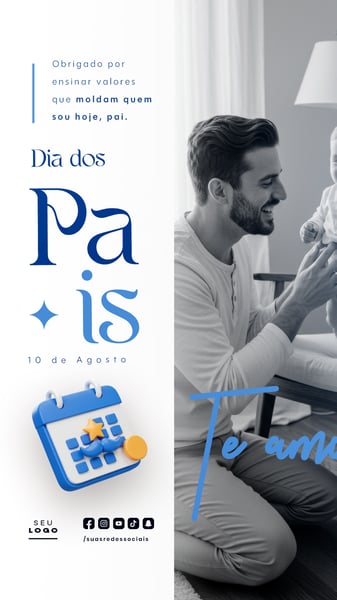 DIA DOS PAIS AGOSTO SOCIAL MEDIA POST EDITÁVEL STORY 32