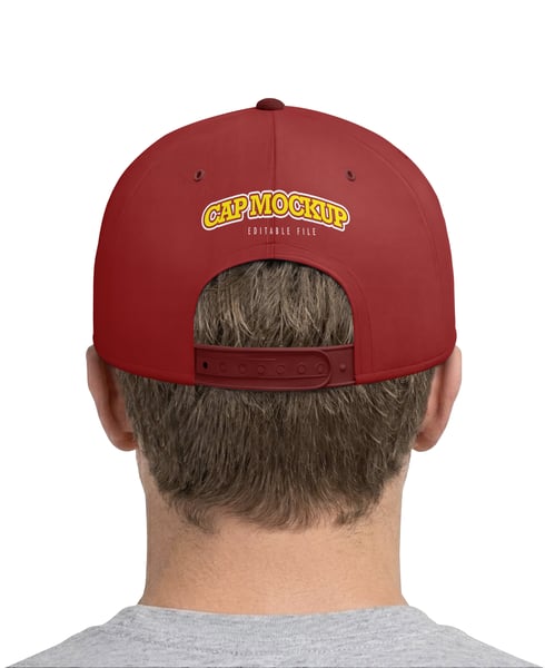 BONÉ NA CABEÇA DE UM HOMEM PSD EDITÁVEL MOCKUP