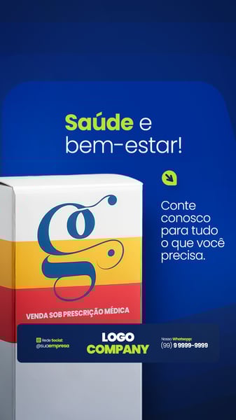 FARMÁCIA REMÉDIOS MEDICAMNETOS SOCIAL MEDIA PSD EDITÁVEL