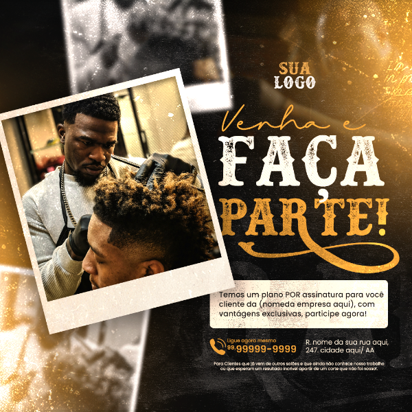 BARBEARIA SOCIAL MEDIA POST - PLANO POR ASSINATURA DE CORTES