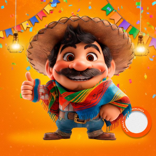 MASCOTES DE FESTA JUNINA MODELO 119