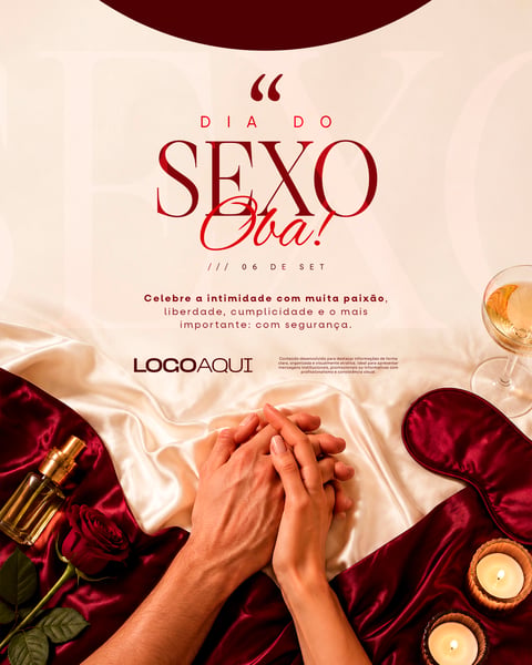 POST DIA DO SEXO 6 SETEMBRO SOCIAL MEDIA FLYER PSD EDITÁVEL