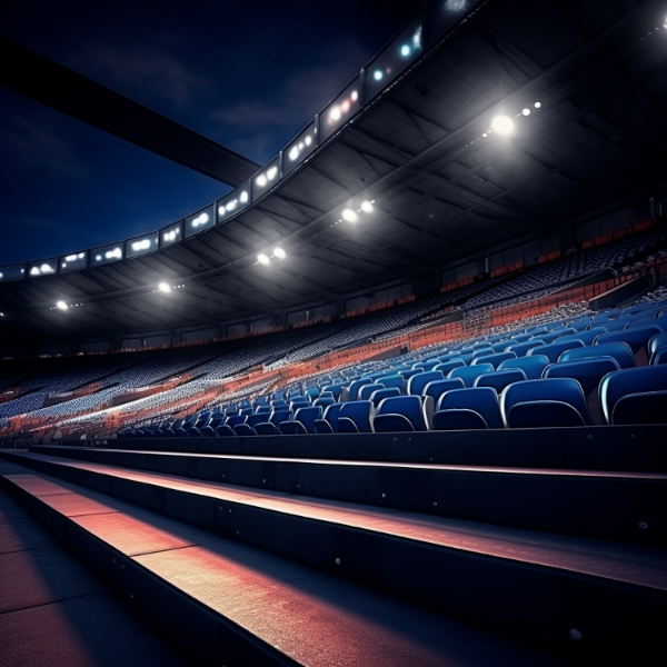 IMAGEM DE ESTADIO COM LUZES PARA COMPOSIÇÃO