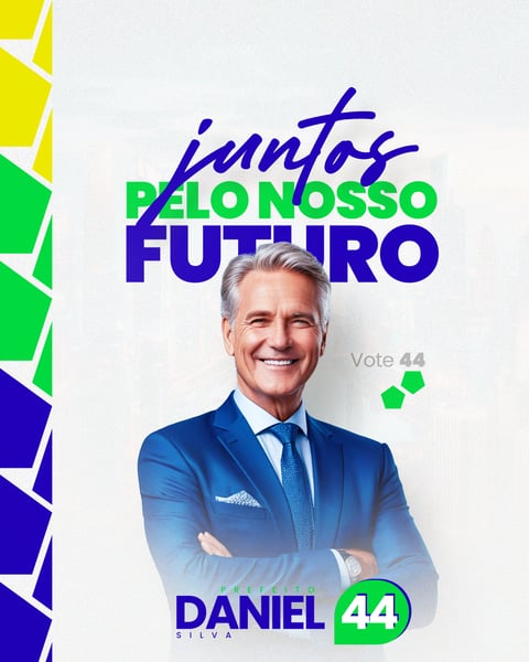 CAMPANHA ELEITORAL POLÍTICA ELEIÇÃO PREFEITO VEREADOR FEED 1 SOCIAL MEDIA PSD EDITÁVEL