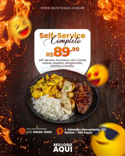 FEED VERTICAL - AÇOUGUE | CARNE | CHURRASCO | SOCIAL MEDIA | PSD EDITÁVEL