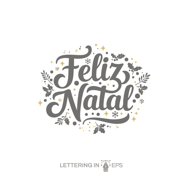 LETTERING FELIZ NATAL 5