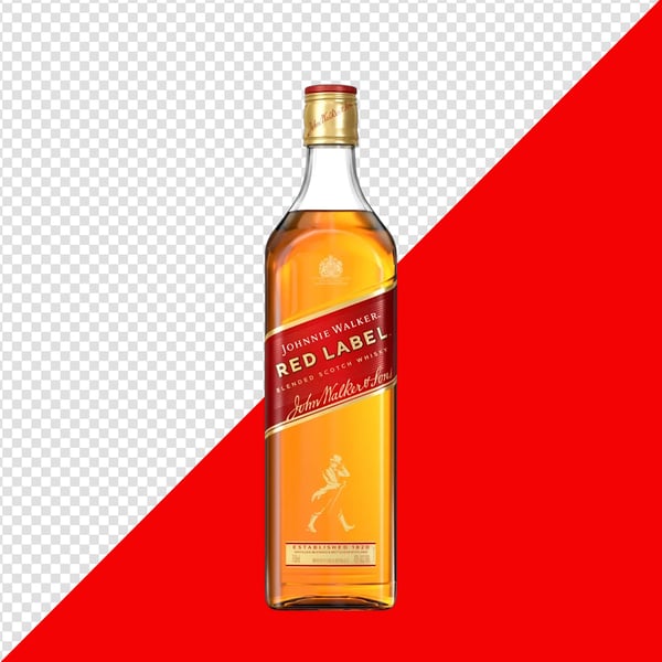 GME JHONNIE WALKER RED LABEL PNG TRANSPARENTE SEM FUNDO