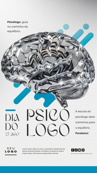 DIA DO PSICÓLOGO 27 DE AGOSTO SOCIAL MEDIA PSD EDITÁVEL STORY 4