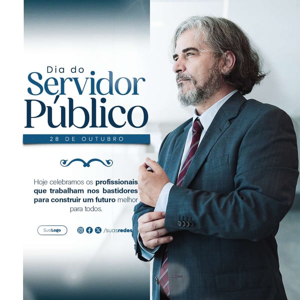 DIA DO SERVIDOR PÚBLICO 28 DE OUTUBRO SOCIAL MEDIA EDITÁVEL PSD FEED .PSD