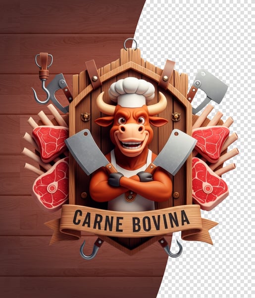 SELOS 3D PARA AÇOUGUE MODELO 03