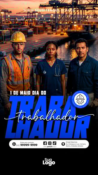 STORY 1 DE MAIO DIA DO TRABALHO SOCIAL MEDIA PSD EDITÁVEL 11