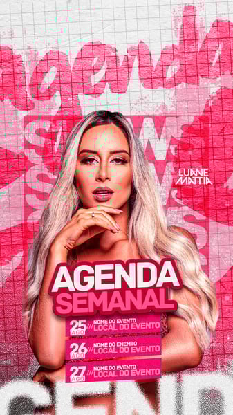 AGENDA DE SHOWS LUANE MATTIA STORY