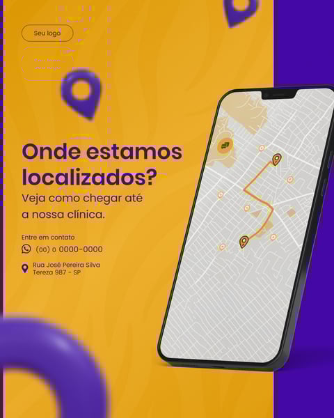 ONDE ESTAMOS LOCALIZADOS Figma Social Media Template