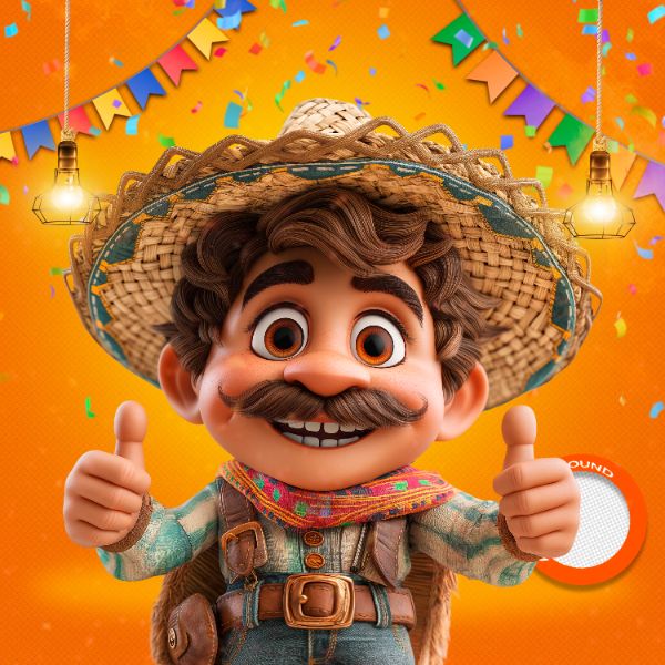 MASCOTES DE FESTA JUNINA MODELO 115