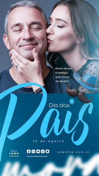 DIA DOS PAIS AGOSTO SOCIAL MEDIA POST EDITÁVEL STORY 19