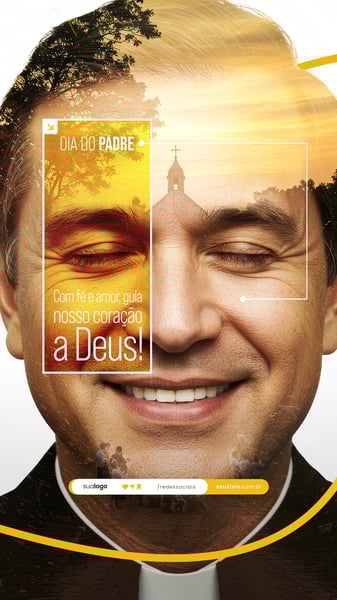 DIA DO PADRE 04 DE AGOSTO FLYER SOCIAL MEDIA PSD EDITÁVEL 1