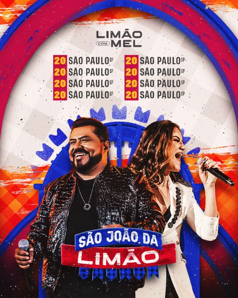 AGENDA SÃO JOÃO LIMÃO COM MEL 2024 ARRAIÁ