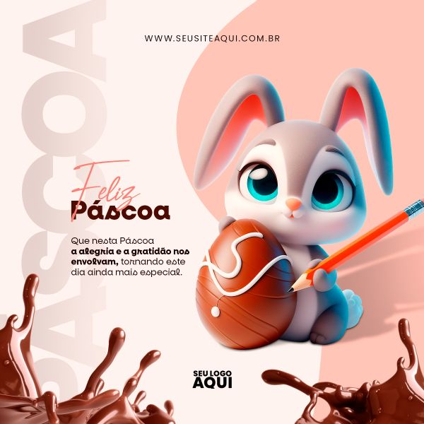 FELIZ PÁSCOA | PSD EDITÁVEL